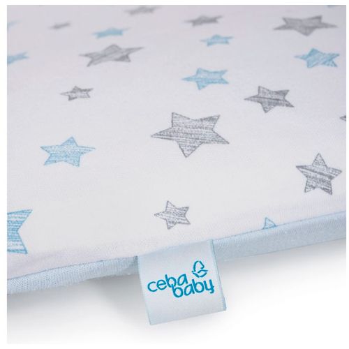 Ceba Baby navlaka za podlogu za previjanje mekano(75x72) 2 kom Grey Stars Light grey + Blue Stars Blue slika 2