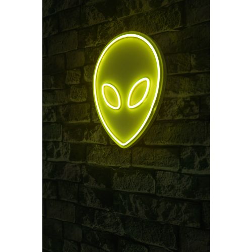 Wallity Ukrasna plastična LED rasvjeta, Alien - Yellow slika 1