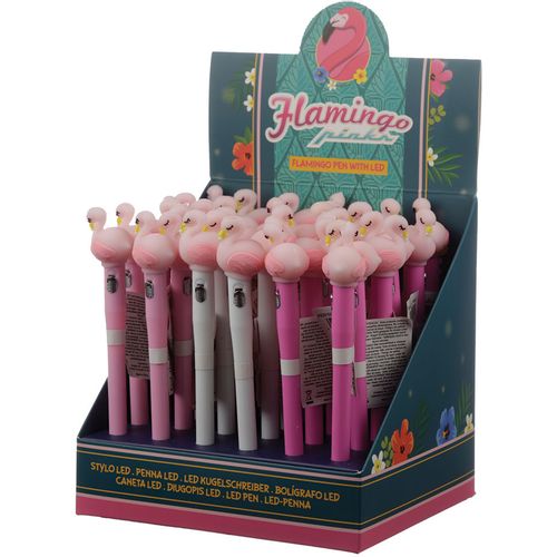 Flomaster fineliner crni LED Flamingo slika 1