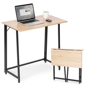ModernHome sklopivi računalni stol 80 × 45 cm za laptop – loft stil