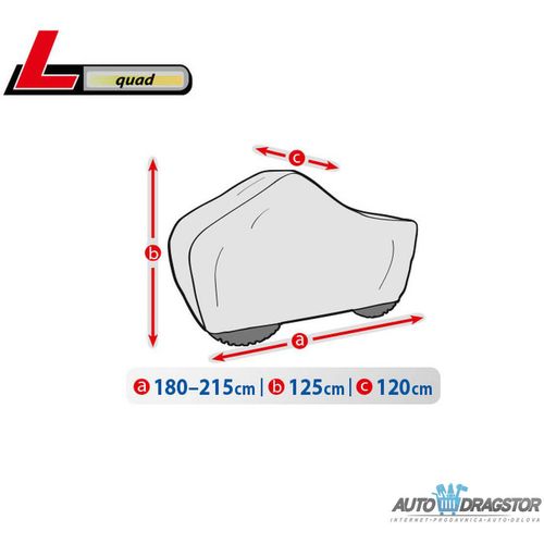 CERADA ZA QUAD veličina .L D 180-215/V 125/Š 120CM slika 3