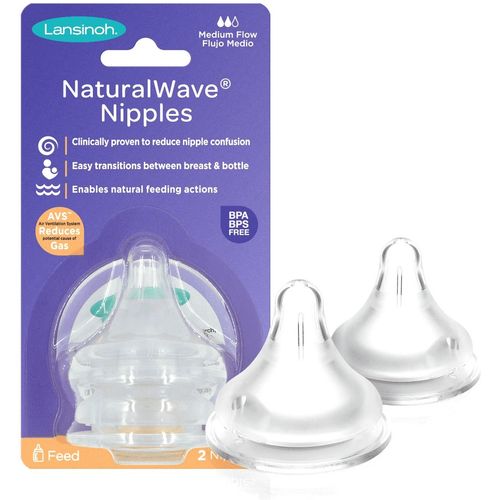 Lansinoh NaturalWave® Duda za bočicu, srednji protok - 2 kom slika 1