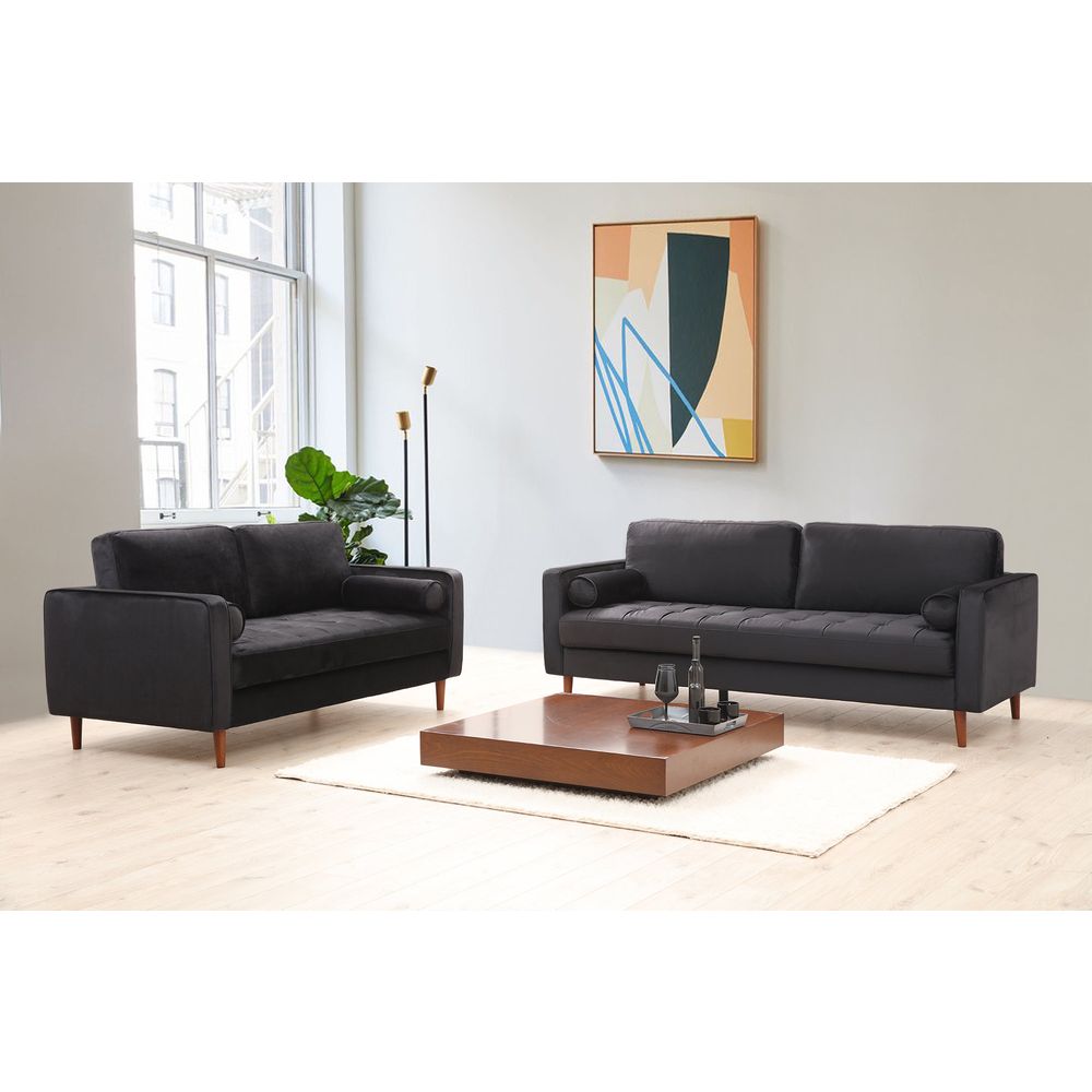Sofa Rome - Crna BlackOak za 3 Osobe slika 2