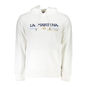 LA MARTINA WHITE MEN'S SWEATSHIRT WITHOUT ZIP