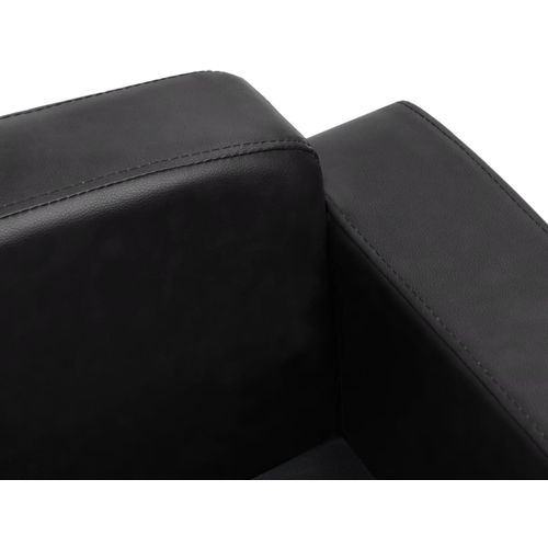 Sofa za pse crna 80 x 50 x 40 cm od umjetne kože slika 32