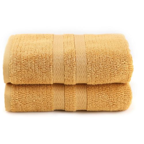 Ayliz - Mustard Mustard Bath Towel Set (2 Pieces) slika 2