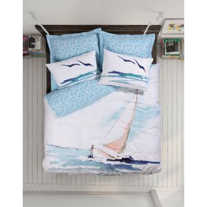 Sail - Blue Blue
White
Dark Blue Ranforce Double Quilt Cover Set