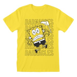 Unisex Majica Kratkih Rukava Spongebob Barnacles Rumena L