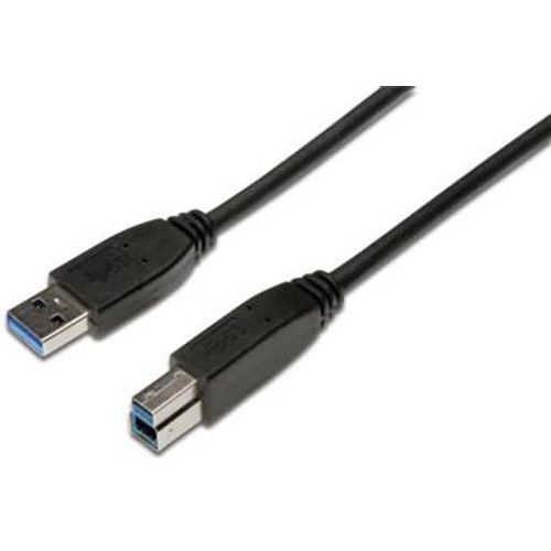 Digitus USB kabel USB 3.2 gen. 1 (USB 3.0) USB-A utikač, USB-B utikač 1.80 m crna okrugli, trostruko zaštićen AK-300115-018-S slika 3