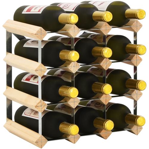 Stalak za vino za 12 boca od masivne borovine slika 18