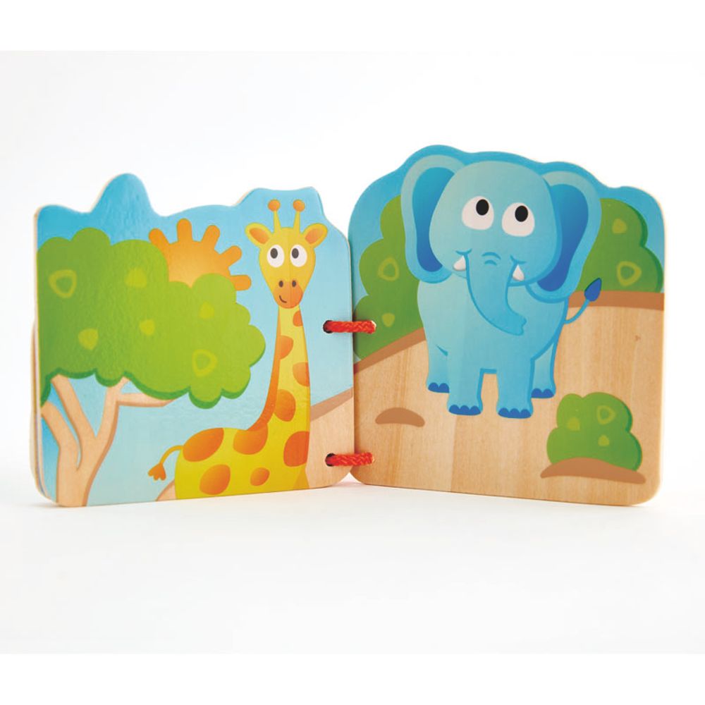 Hape Drvena edukativna knjiga Baby's Wild Animal Book E0047A  slika 2