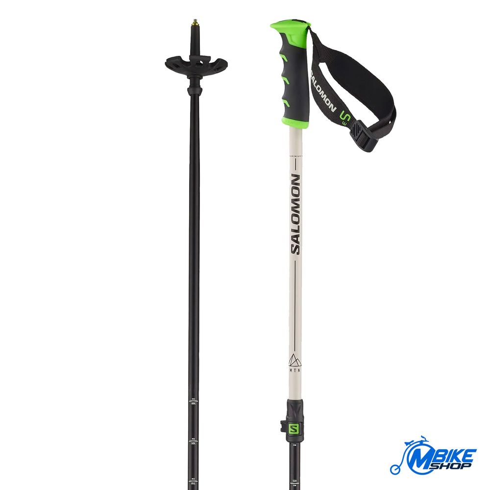 Salomon Štapovi za skijanje Podesivi MTN ALU S3, Rainy Day/Green slika 1