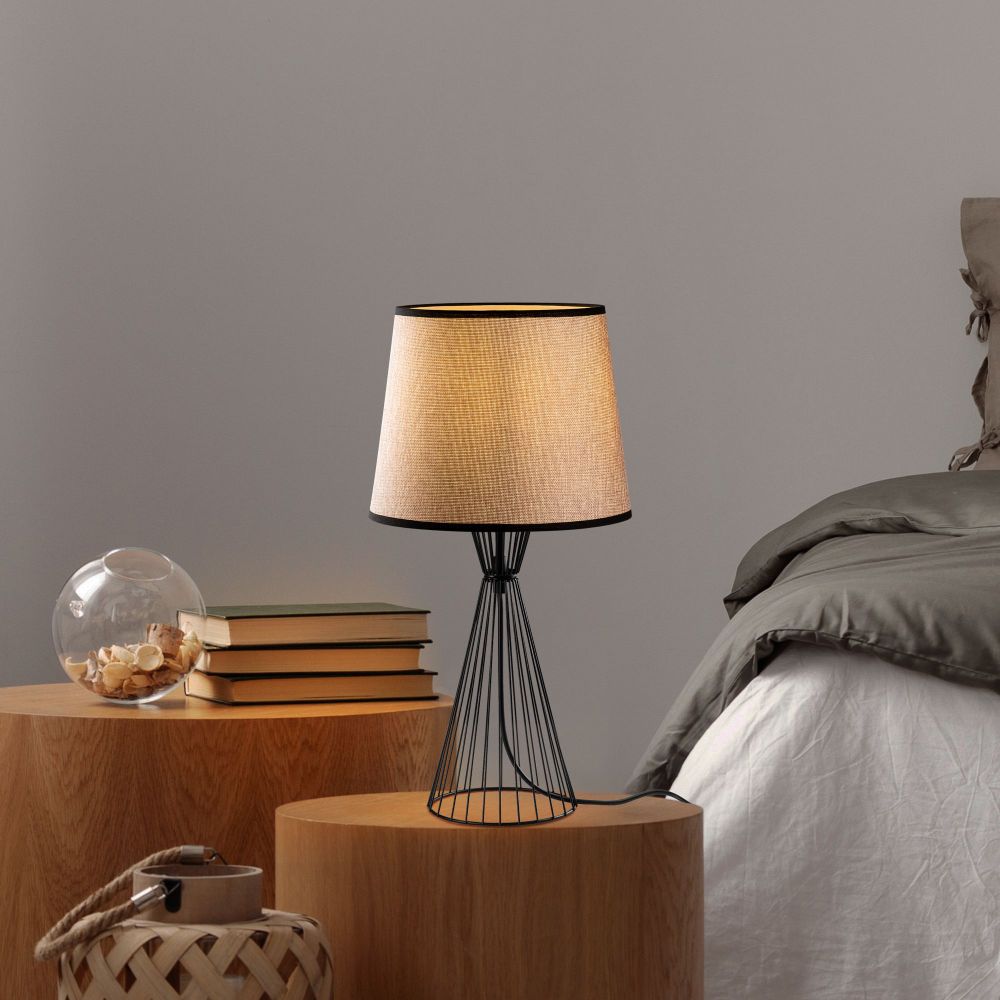 Telıs - 5373 Crna i Smeđa Stolna Lampa slika 3