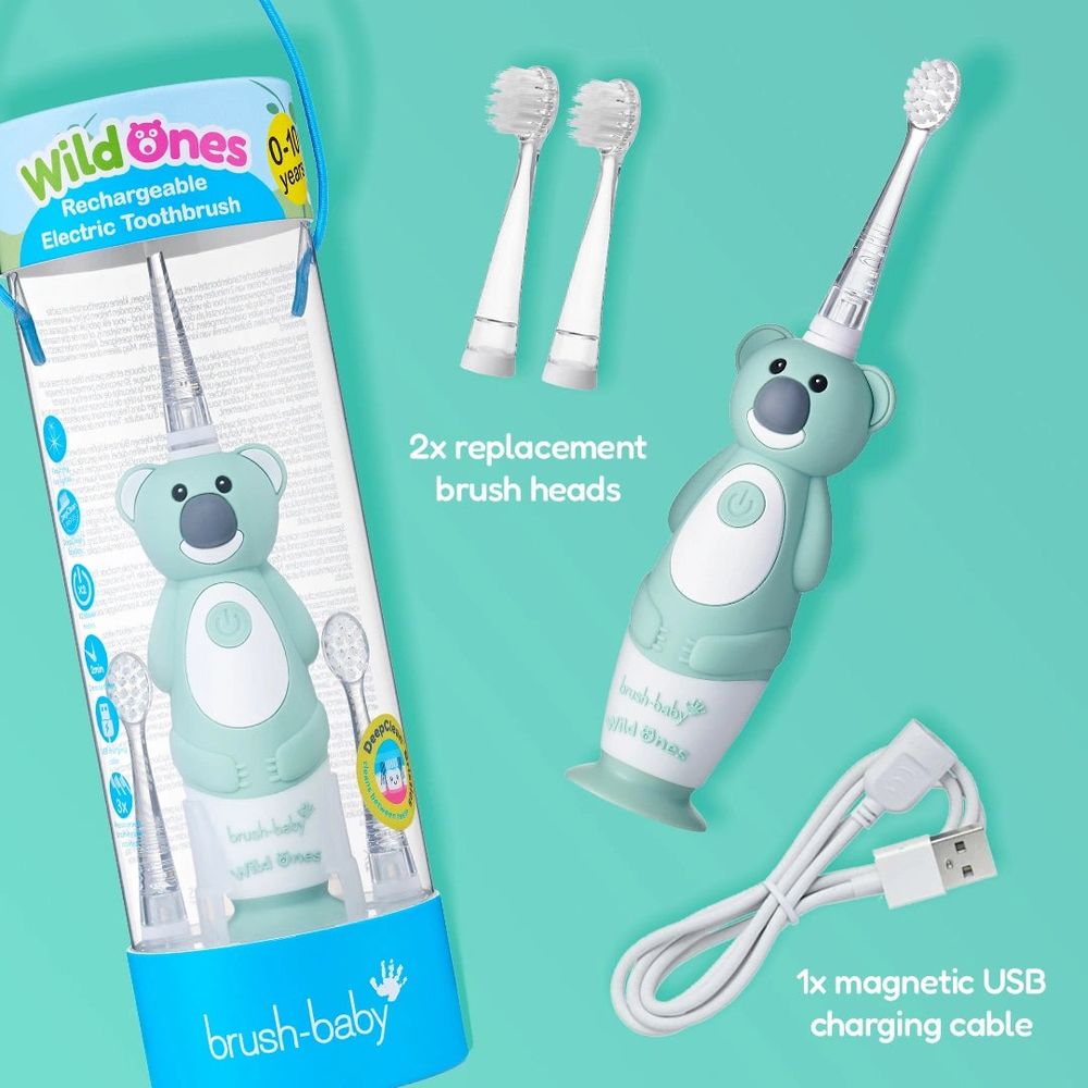 Brush-Baby Dječija punjiva električna četkica WildOnes - Koala slika 9