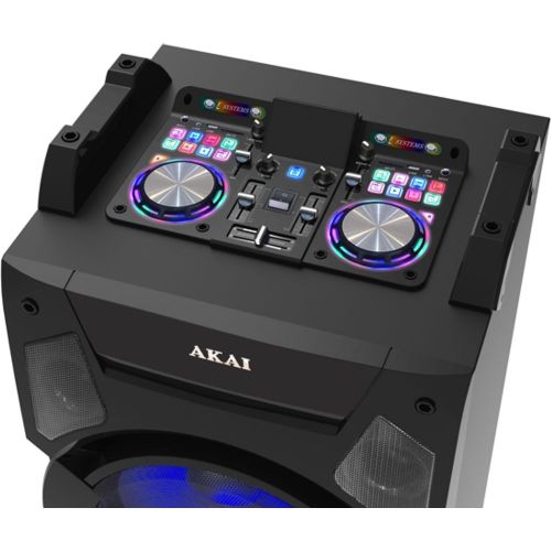 AKAI karaoke 400W, DJ mikseta, EQ, FM, dual ulazi, daljinski, bež mikrof DJ-S5H (AMBALAŽA OŠTEĆENA) slika 3