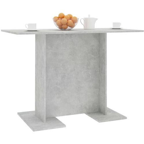 Blagovaonski stol siva boja betona 110 x 60 x 75 cm od iverice slika 3