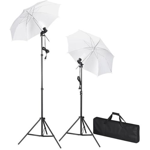 Fotografska oprema s pozadinom, svjetiljkama i kišobranima slika 4