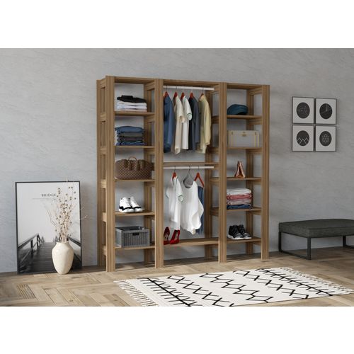 City - Walnut Walnut Wardrobe slika 1