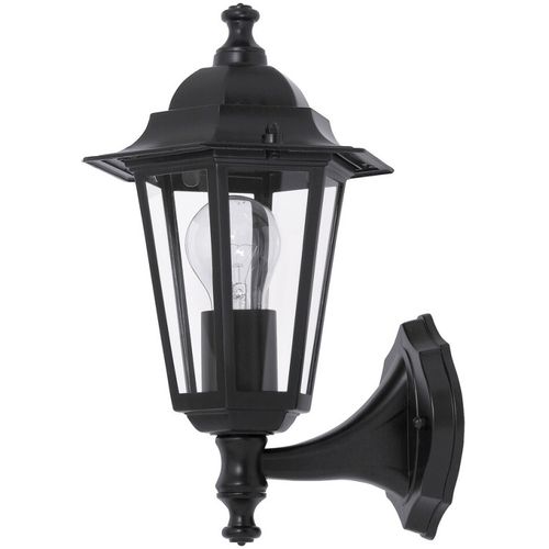 Spoljna zidna lampa Velence E27 60w crna IP43 (8204) slika 1