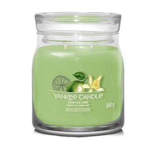 YANKEE CANDLE SIGNATURE MEDIUM, svijeća mirisna vanilla lime 1630670E