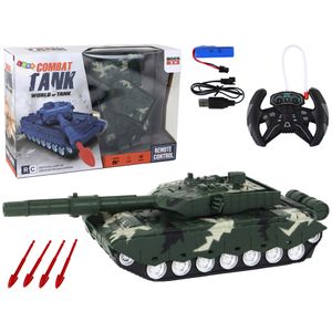 Remote Controlled RC Tank Military Vehicle Military Camo Green