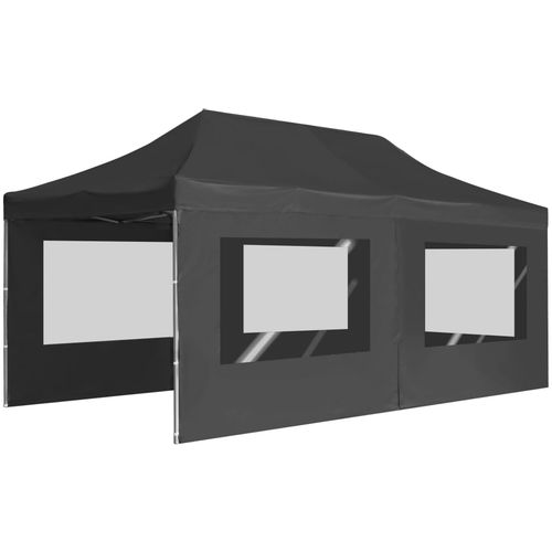 Profesionalni sklopivi šator za zabave 6 x 3 m antracit slika 15