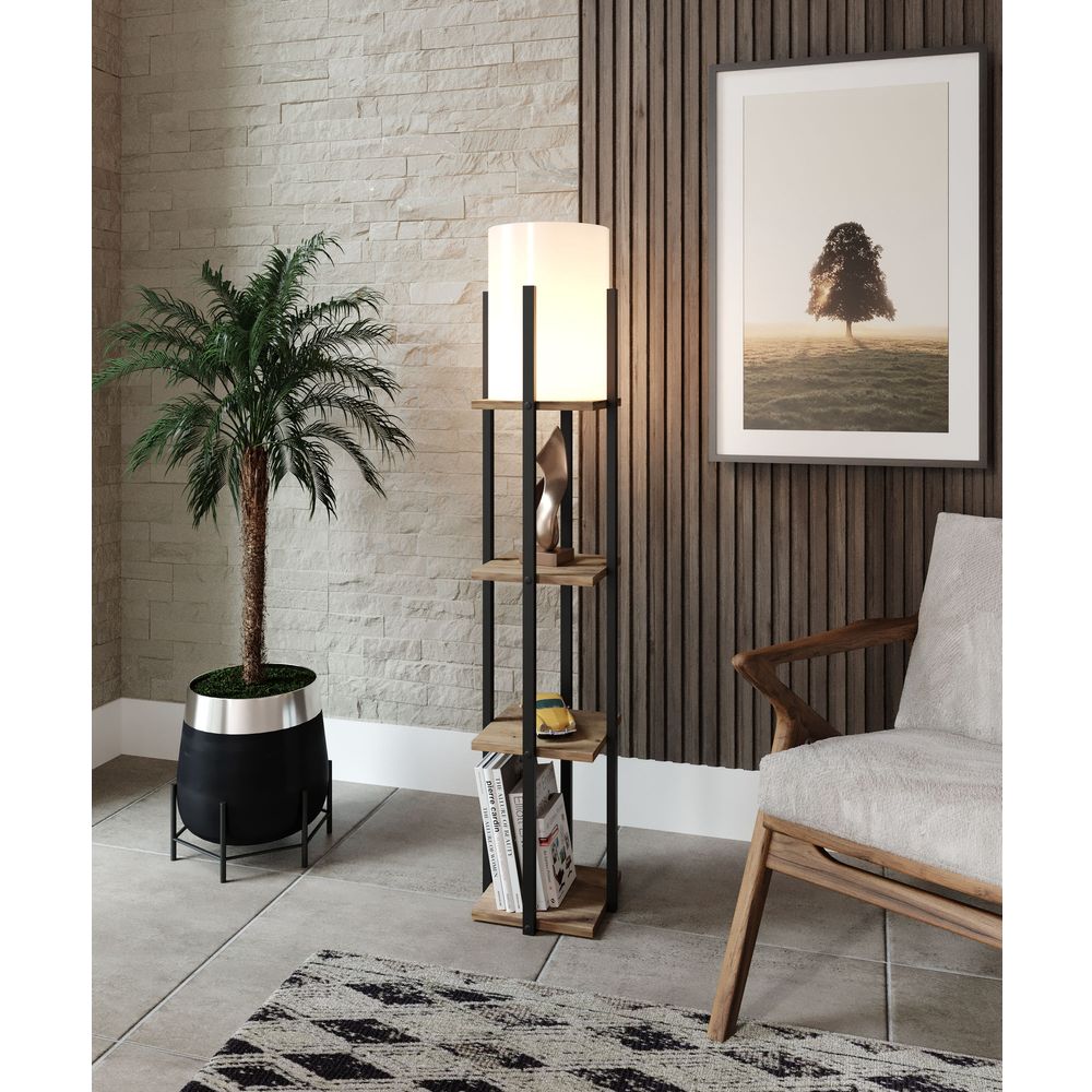 Podna lampa Nora SRC, crna slika 1