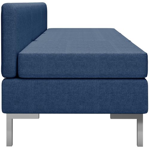 Modularne srednje sofe s jastucima 3 kom od tkanine plave slika 4