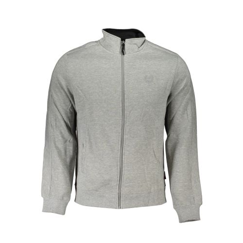 GIAN MARCO VENTURI MEN'S GRAY ZIP SWEATSHIRT slika 1