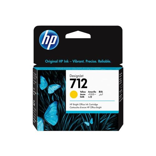 HP 712 29-ml Yellow DesignJet Ink 3ED69A slika 1