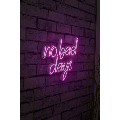 Wallity Ukrasna plastična LED rasvjeta, No Bad Days - Pink slika 10