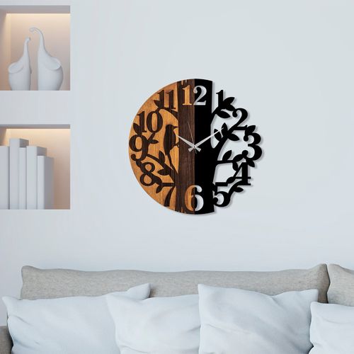 Wallity Wooden Clock - 71 Walnut
Black Decorative Wooden Wall Clock slika 3