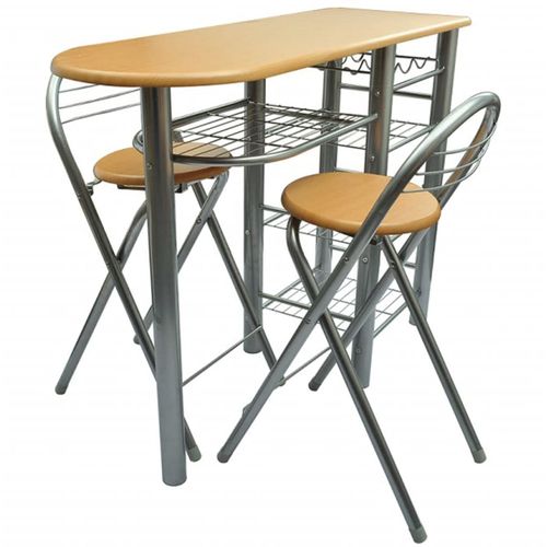 Set stola i stolica za kuhinju/doručak/bar drveni slika 37