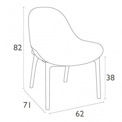 Dizajnerska lounge stolica — CONTRACT Sky slika 16