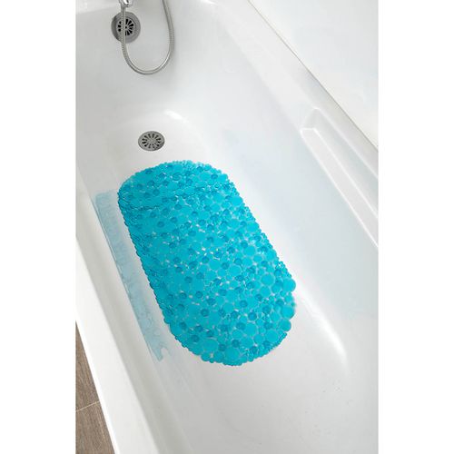 TENDANCE PODLOGA ZA KADU 69 x 36 CM PVC, ZELENO-PLAVA BUBBLES slika 1