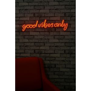 Wallity Ukrasna plastična LED rasvjeta, Good Vibes Only - Red