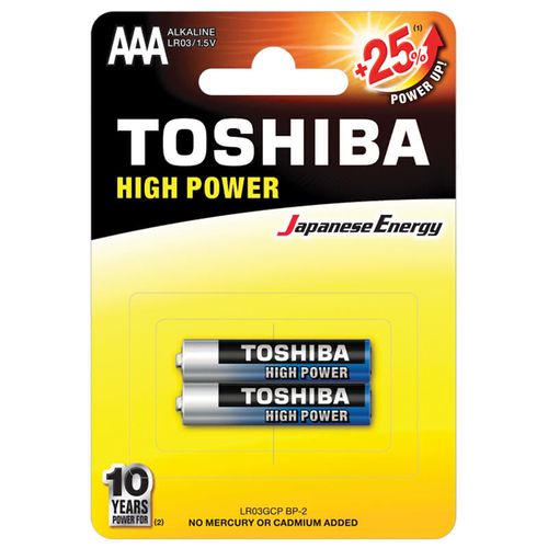 Toshiba High Power Alkalna Baterija Lr03 Bp 2/1 slika 1