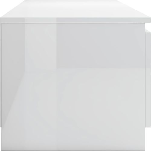 TV ormarić od iverice visoki sjaj bijeli 140 x 40 x 35,5 cm slika 52