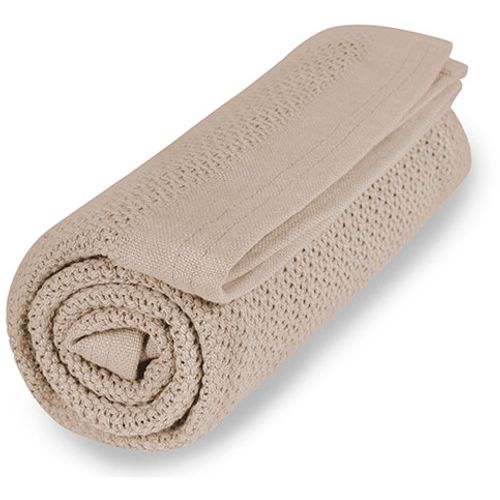 Vinter & Bloom Soft Grid deka - Golden Sand slika 1