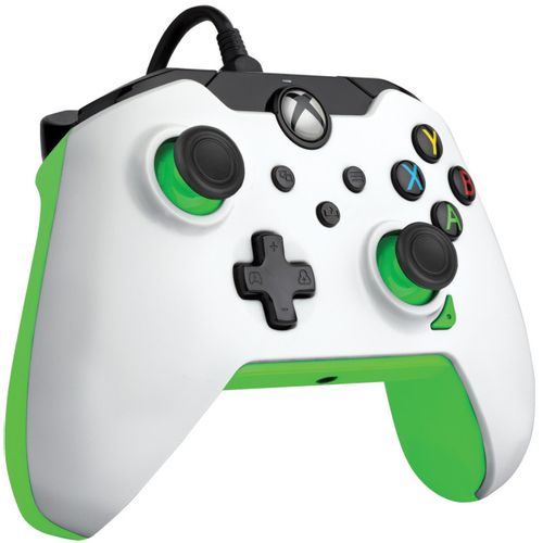 PDP XBOX WIRED CONTROLLER WHITE - NEON (GREEN) slika 1