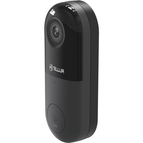 Tellur Smart WiFi video doorbell, 1080p, PIR, WIRED, crna slika 15