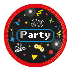Papirni tanjiri za Gaming Party 20cm, 8 komada