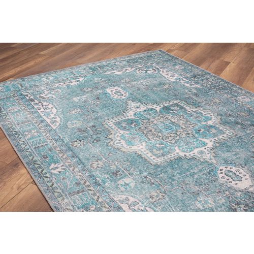 Conceptum Hypnose Blues Chenille - Zeleni AL 158 Višebojni Tepih (140 x 190) slika 6