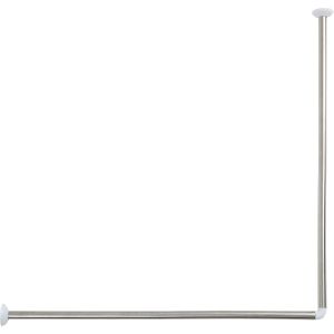 TENDANCE Ugaoni držač zavjese 90x90cm Metalik sivi