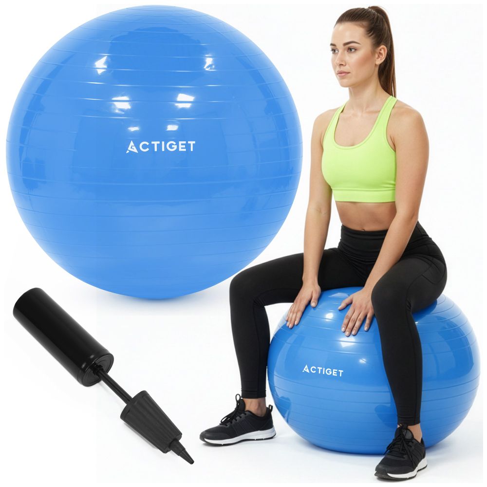 ACT0142 LOPTA ZA VJEŽBANJE S PUMPOM 55 CM slika 2