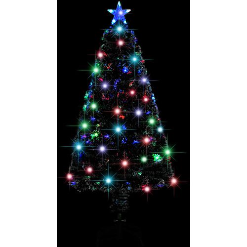 Umjetno božićno drvce sa stalkom LED 120 cm optička vlakna slika 9