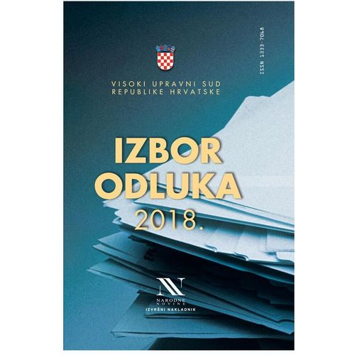 Izbor odluka Visokog upravnog suda Republike Hrvatske 2018. slika 2