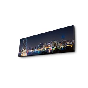 Wallity Slika dekorativna na platnu s LED rasvjetom, 3090İACT-37