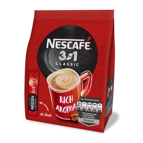 Nescafé 3u1 Classic Vrećica 10x15,5g slika 4