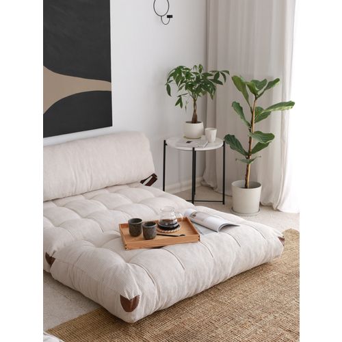 Fold Kadife 2 - White White 2-Seat Sofa-Bed slika 3